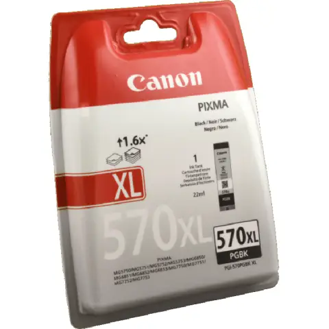 Tusz Canon PGI-570PGBK XL Black do drukarek (Oryginalny) [22ml]